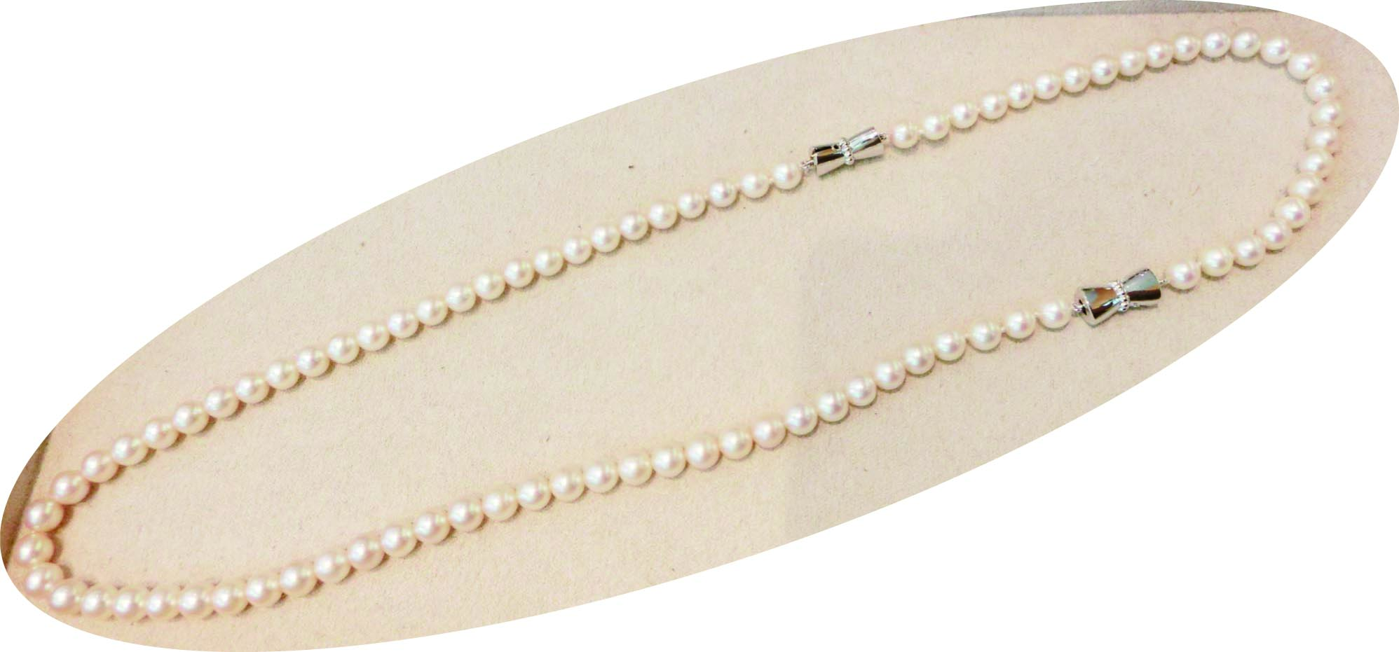 真珠のロングネックレスをブレスレットとチョーカーに | コロナ堂